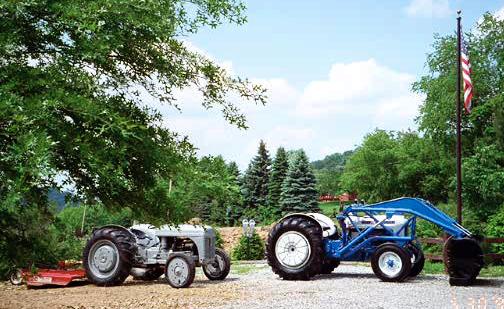 1940 9N and a 1963 Ford 2000 Industrial with front loader